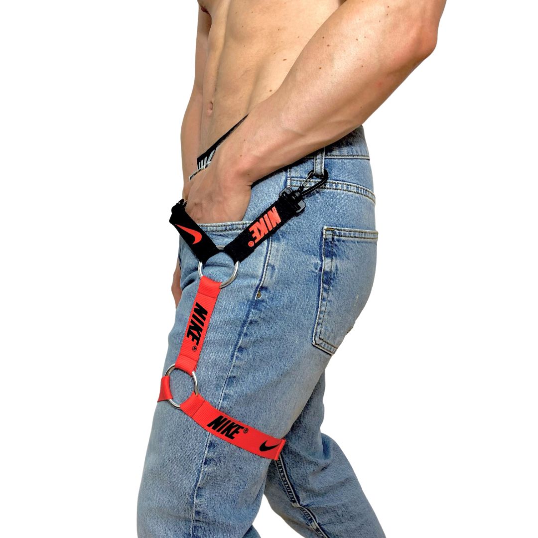 Nike Black and Red Leg Harness