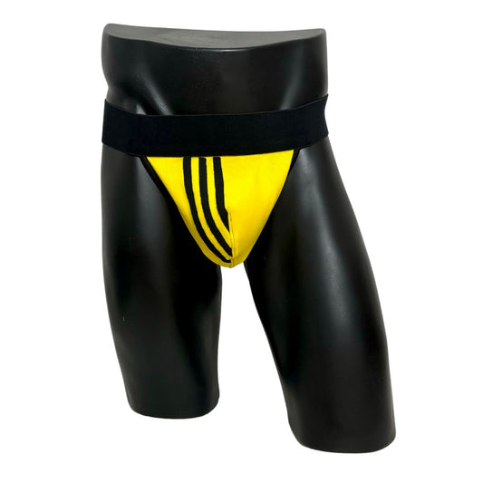 Adidas Originals Three Stripes Yellow Socks Jockstrap/Thong