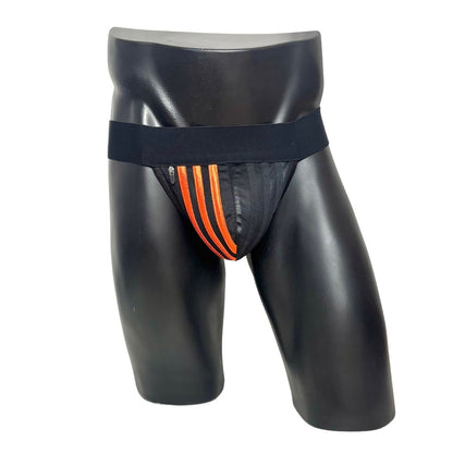 Adidas 3 Stripes Orange Pocket Jockstrap/Thong