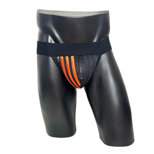 Adidas 3 Stripes Orange Pocket Jockstrap/Thong