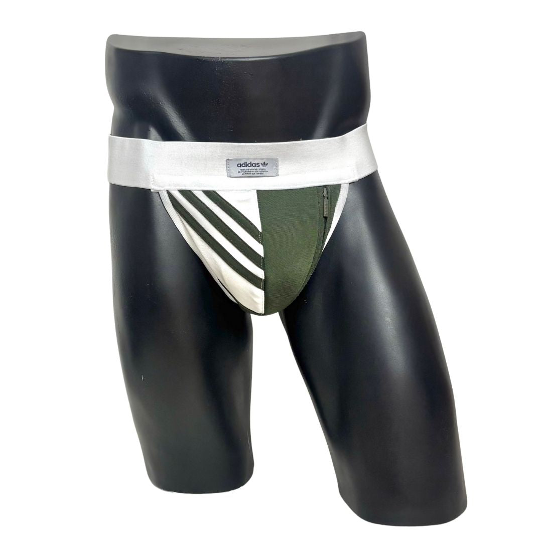 Adidas Military/White Pocket Jockstrap/Thong