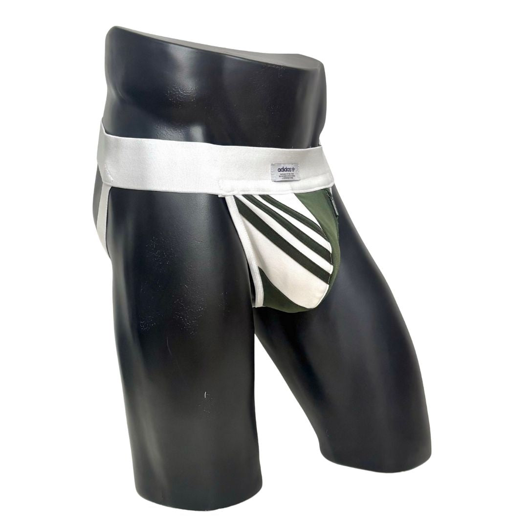 Adidas Military/White Pocket Jockstrap/Thong