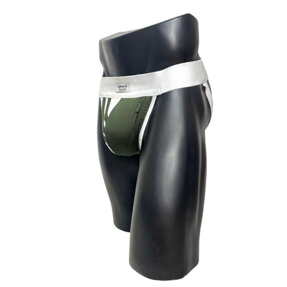Adidas Military/White Pocket Jockstrap/Thong
