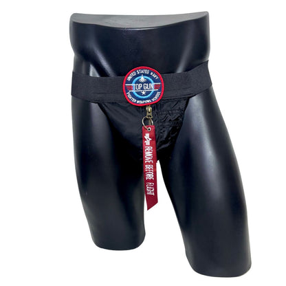Alpha Industries Black Top Gun Pocket Jockstrap/Thong
