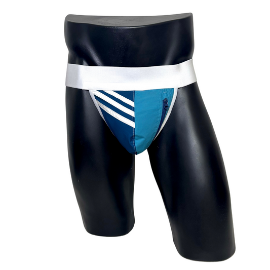Adidas 3 Stripes Navy Blue Pocket Jockstrap/Thong