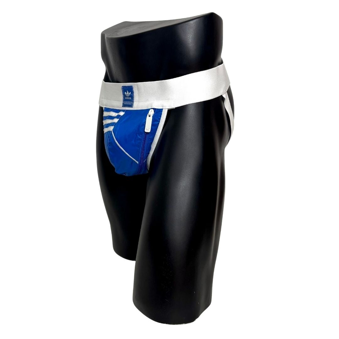 Adidas 3 Stripes Royal Blue Pocket Jockstrap/Thong 4.0