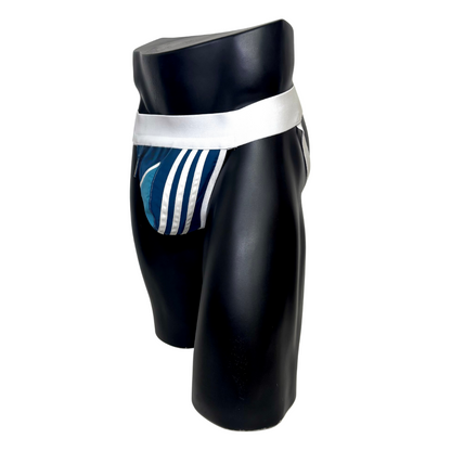 Adidas 3 Stripes Navy Blue Pocket Jockstrap/Thong 2.0