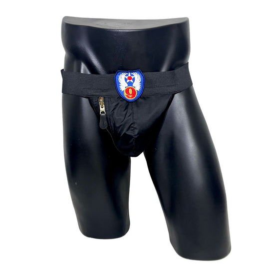 Alpha Industries Black 9 Emblem Pocket Jockstrap/Thong