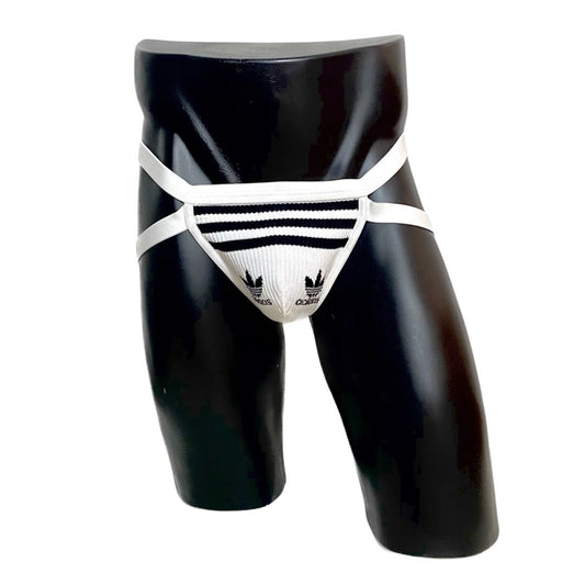 Adidas Originals White Socks Jockstrap/Thong 2.0
