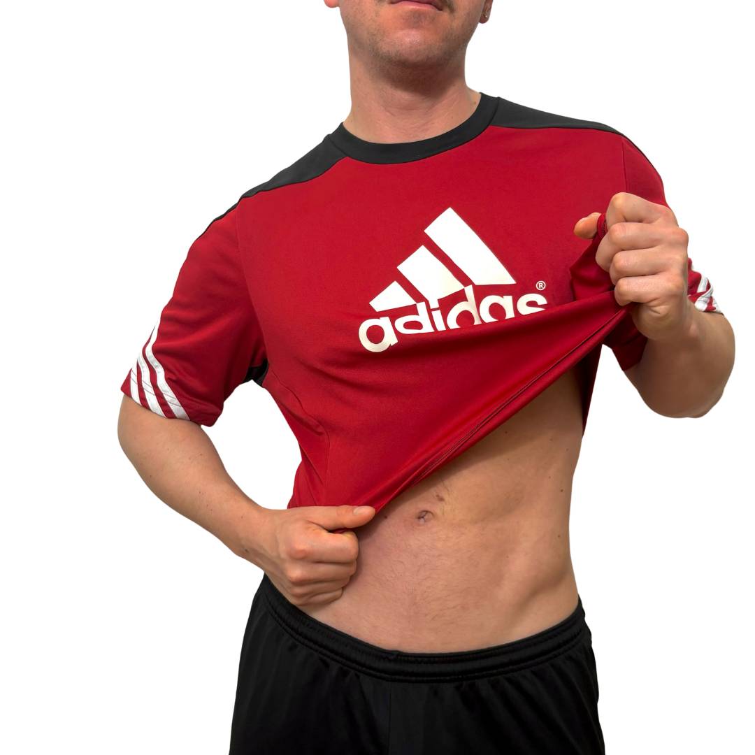 Adidas Red\Black Crop Top