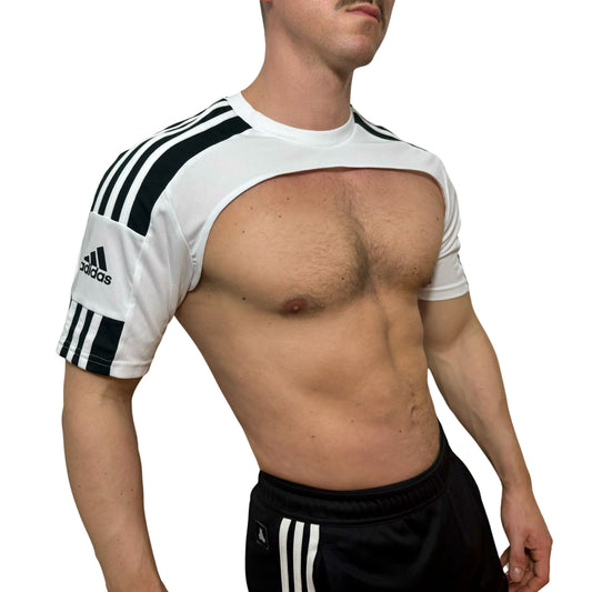 Adidas Sport Shoulders White Crop Top