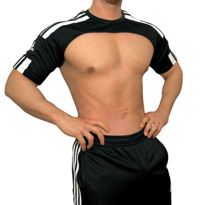 Adidas Sport Shoulders Black Crop Top