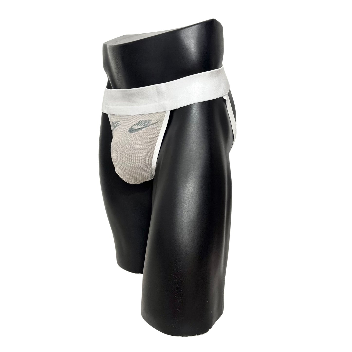 Nike Sand Brown Gray Logo Socks Jockstrap/Thong