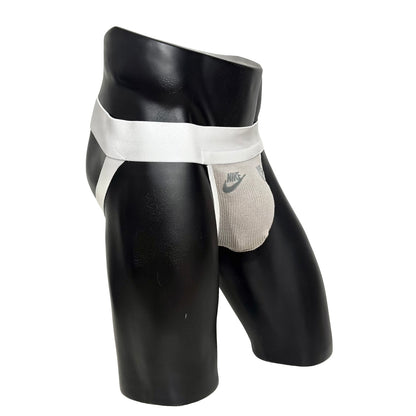 Nike Sand Brown Gray Logo Socks Jockstrap/Thong