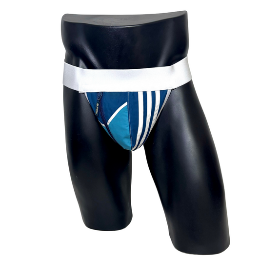 Adidas 3 Stripes Navy Blue Pocket Jockstrap/Thong 2.0