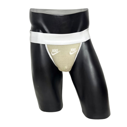 Nike Cargo Green White Logo Socks Jockstrap/Thong