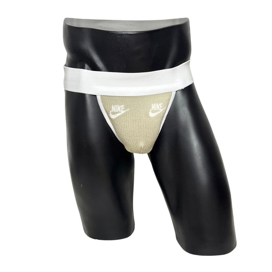 Nike Cargo Green White Logo Socks Jockstrap/Thong