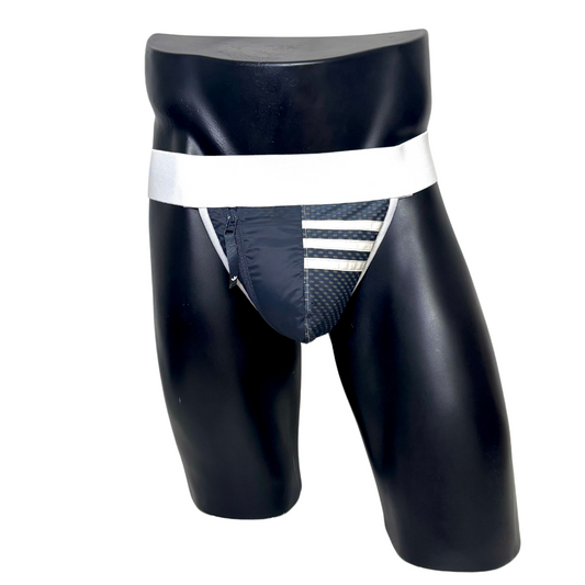 Adidas 3 Stripes Dark Gray Pocket Jockstrap/Thong