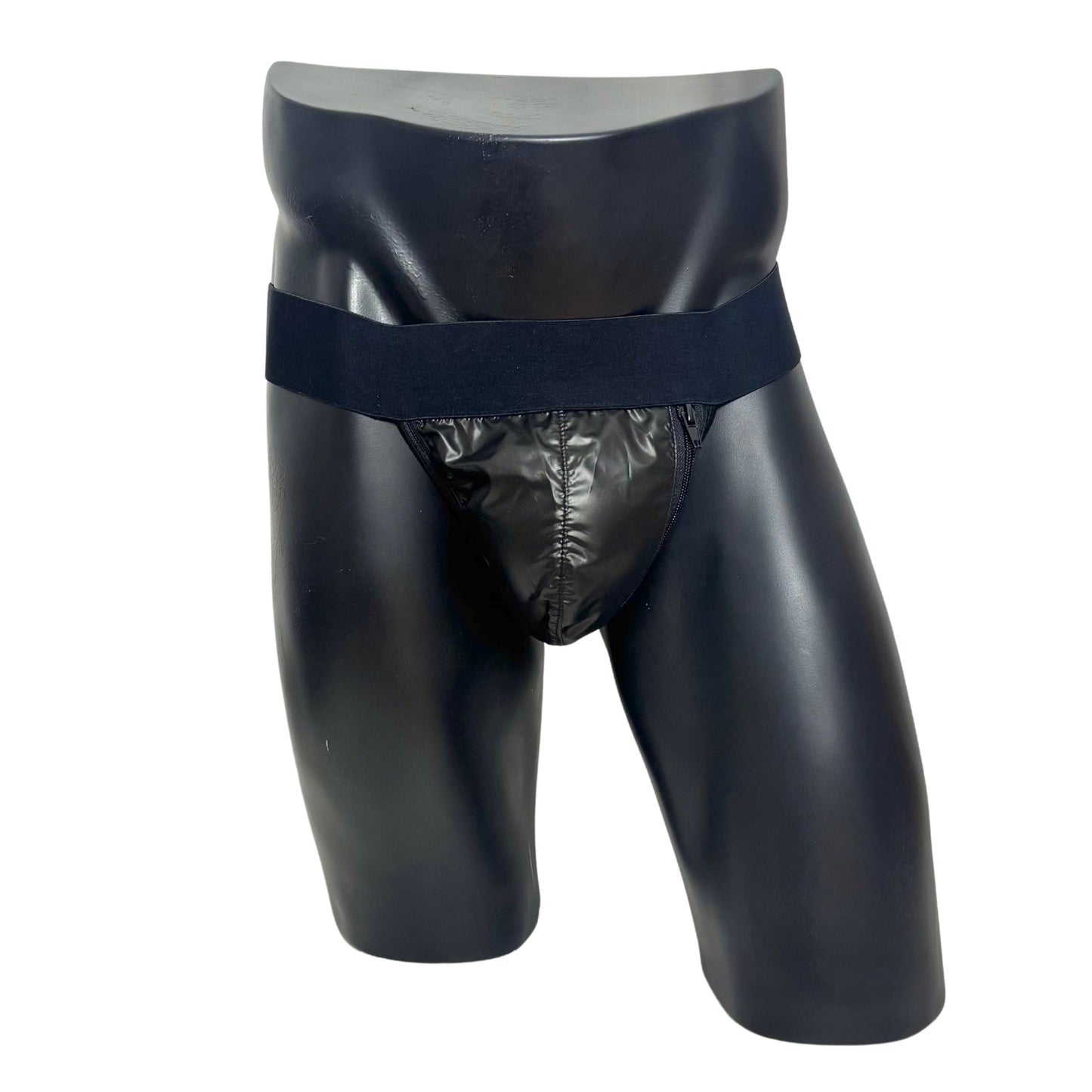 SNKRMSK Black Nylon Pocket Jockstrap/Thong