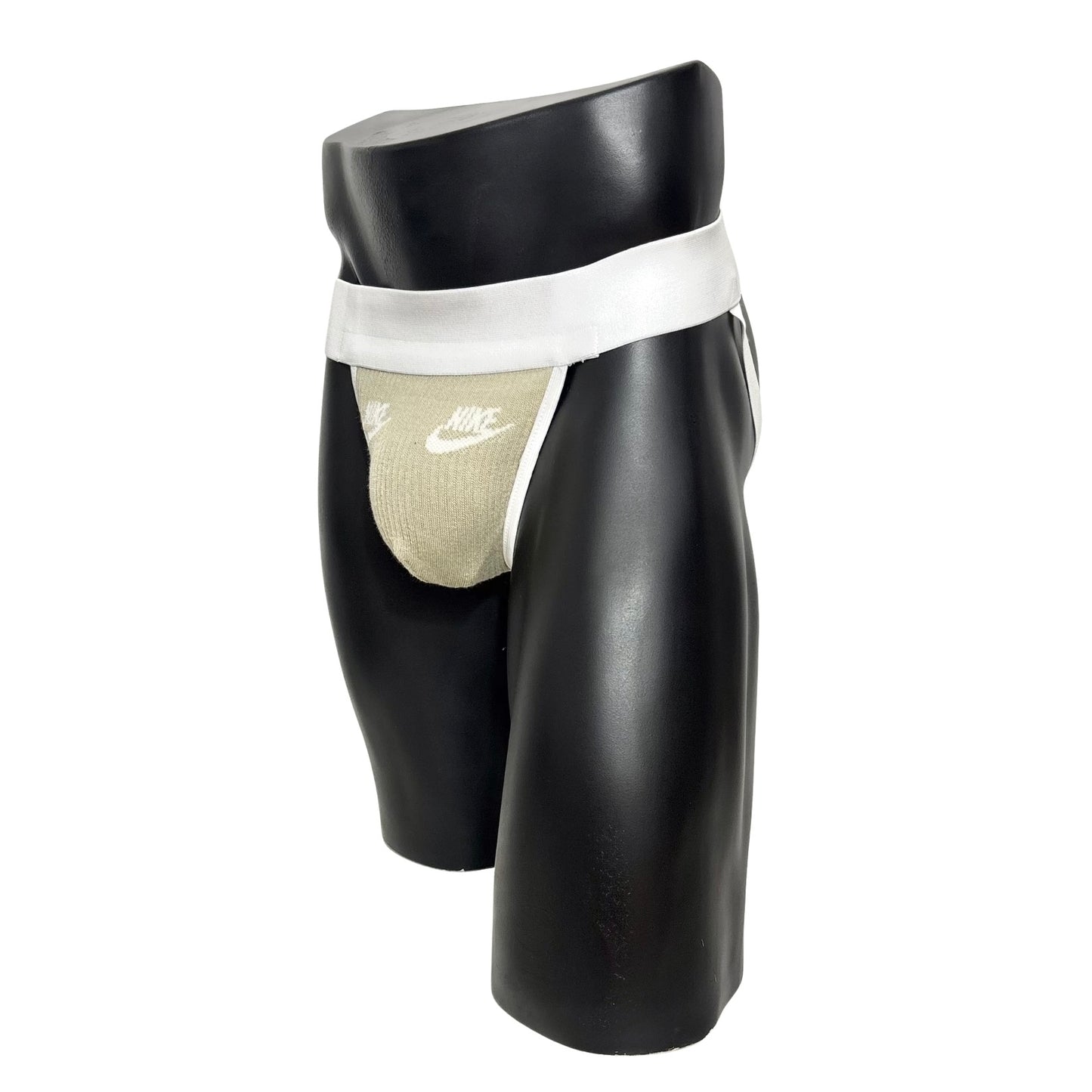 Nike Cargo Green White Logo Socks Jockstrap/Thong