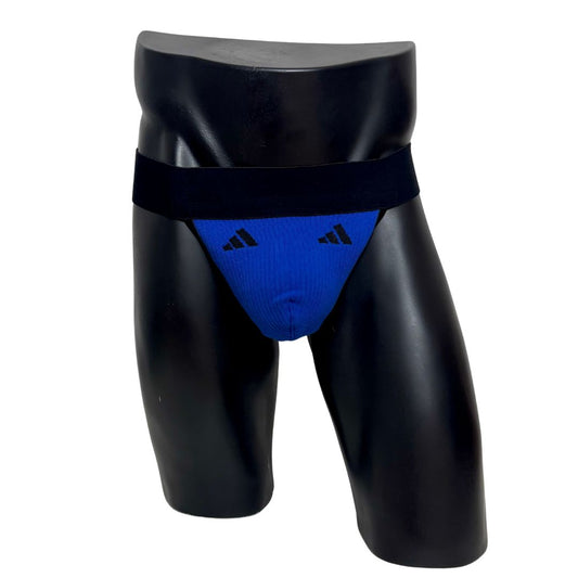 Adidas Sport Logo Blue Socks Jockstrap/Thong