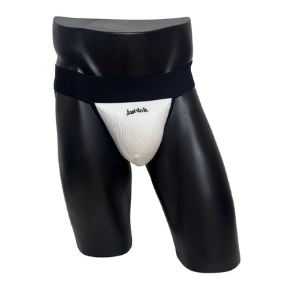 Nike Just Do It White Inverse Socks Jockstrap/Thong
