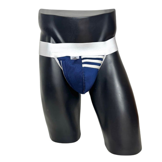 Adidas 3 Stripes Dark Blue Pocket Jockstrap/Thong 2.0