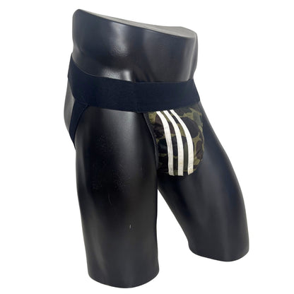 Adidas 3 Stripes Military Pocket Jockstrap/Thong