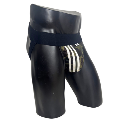 Adidas 3 Stripes Military Pocket Jockstrap/Thong