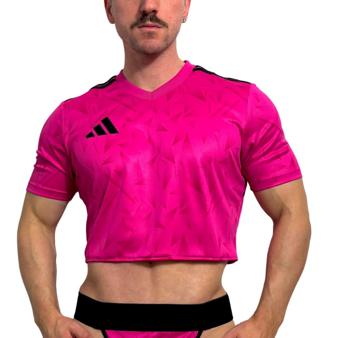 Adidas Neo Pink Short Sleeve Crop Top