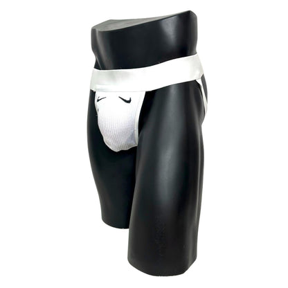 Nike Soccer Barcelona White Socks Jockstrap/Thong