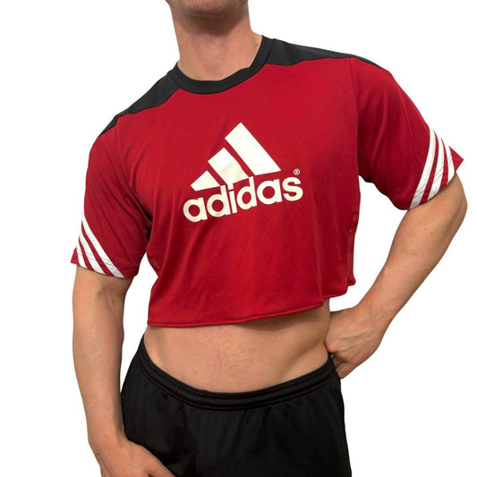 Adidas Red\Black Crop Top