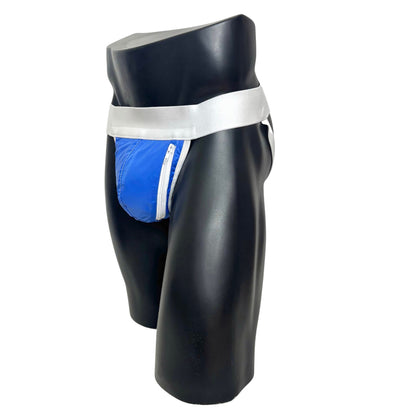 SNKRMSK Blue Nylon Pocket Jockstrap/Thong