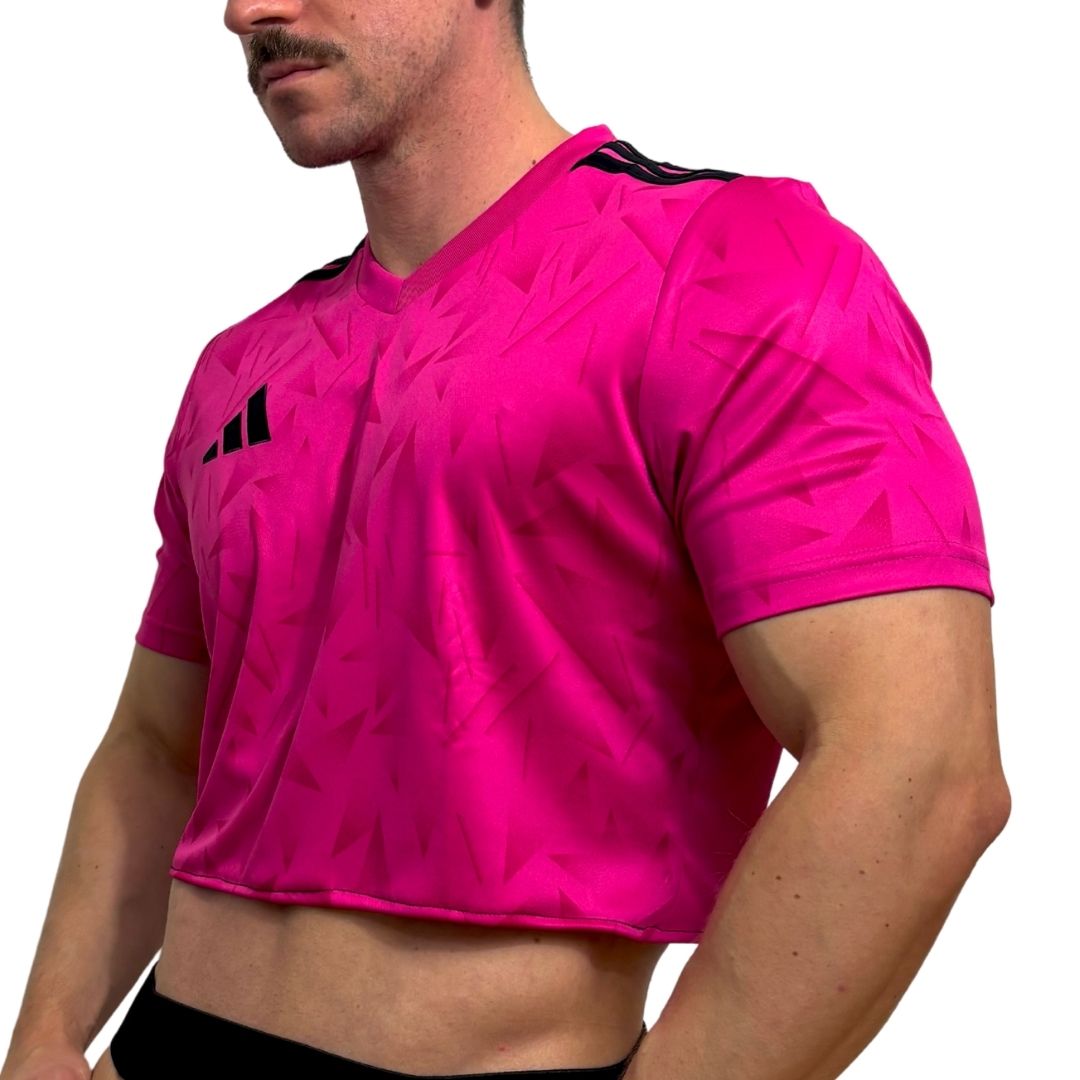 Adidas Neo Pink Short Sleeve Crop Top