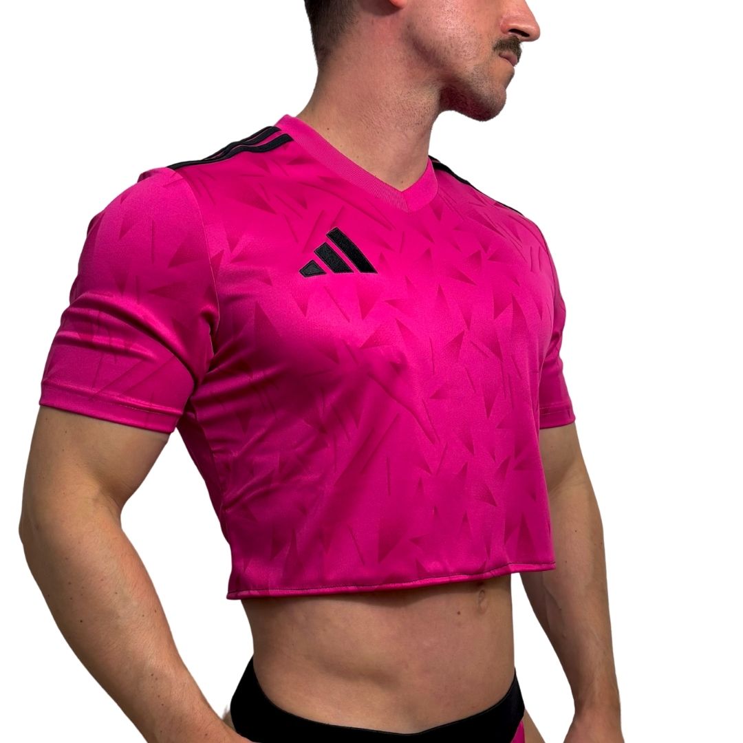 Adidas Neo Pink Short Sleeve Crop Top