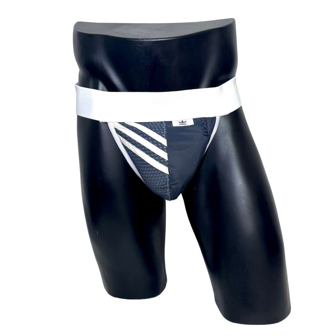 Adidas 3 Stripes Dark Gray Pocket Jockstrap/Thong 2.0