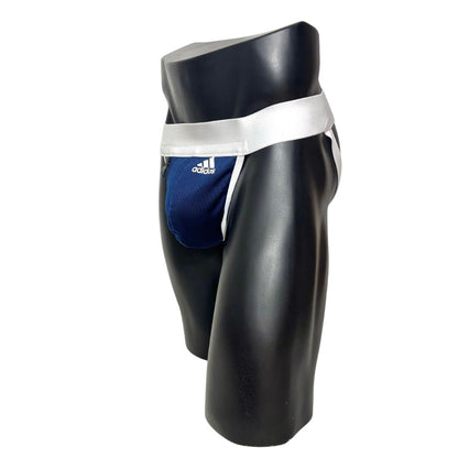 Adidas Sport Logo Dark Blue Pocket Jockstrap/Thong