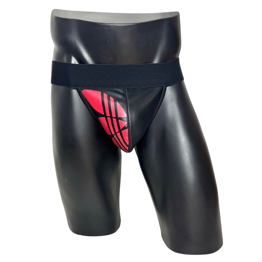 Adidas Originals Side Logo Black/Red Jockstrap/Thong 2.0