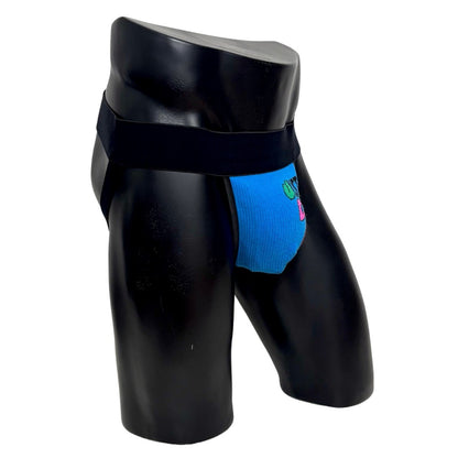 Nike Retro Cartoon Just Do It Blue Socks Jockstrap/Thong