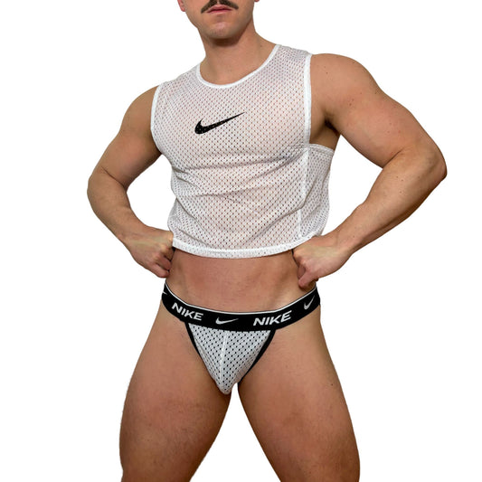 Nike White Mesh Look