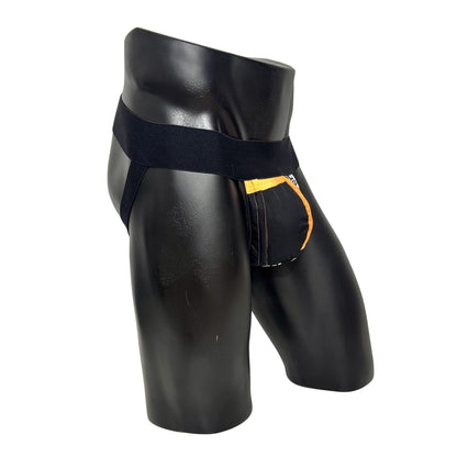 Adidas Originals Logo Yellow/Black Pocket Jockstrap/Thong