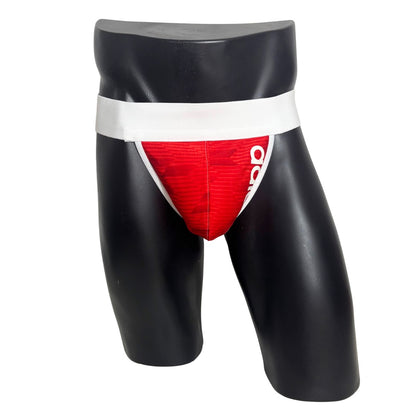 Adidas Sport Side Logo Red Jockstrap/Thong