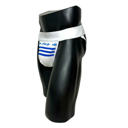 Adidas Originals Blue Logo Socks Jockstrap/Thong