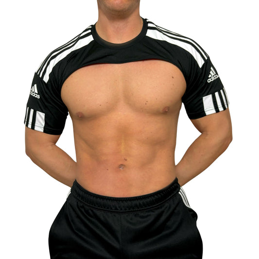 Adidas Sport Shoulders Black Crop Top