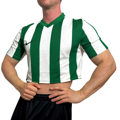 Nike Green/White Stripe Crop Top