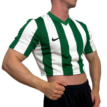 Nike Green/White Stripe Crop Top