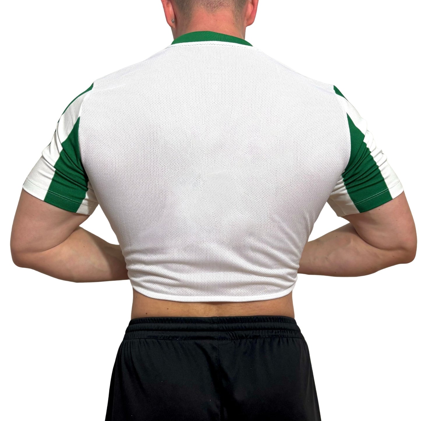 Nike Green/White Stripe Crop Top