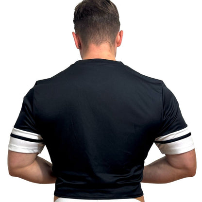 Adidas Neo Black Short Sleeve Crop Top