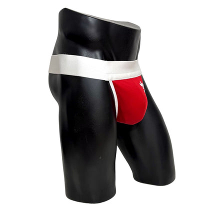 Adidas Originals Side Logo Red Jockstrap/Thong