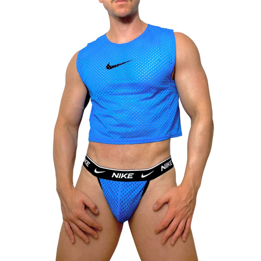Nike Blue Mesh Look
